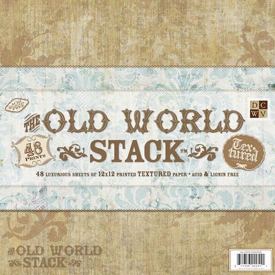 Old World Paper Stack 12X12-48 Sheets